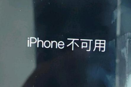 惠山苹果服务网点分享锁屏界面显示“iPhone 不可用”如何解决 